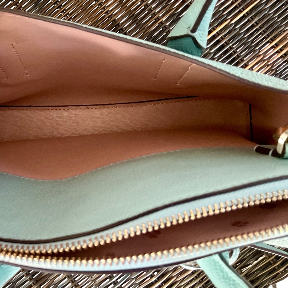 Kate Spade Pebbled Leather Satchel Crossbody Shoulder Bag with Owl Bag Tag - Picture 5 of 8